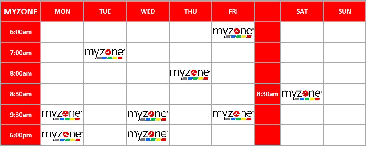 myzone timetable