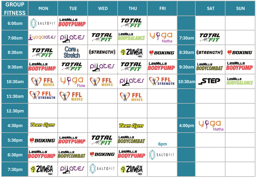 Class timetable