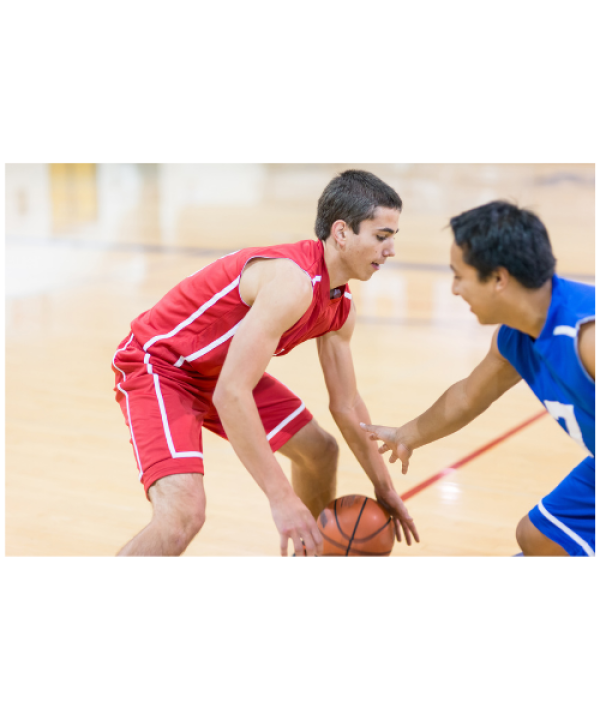 Playing Bball at Rhodes Recreation Centre