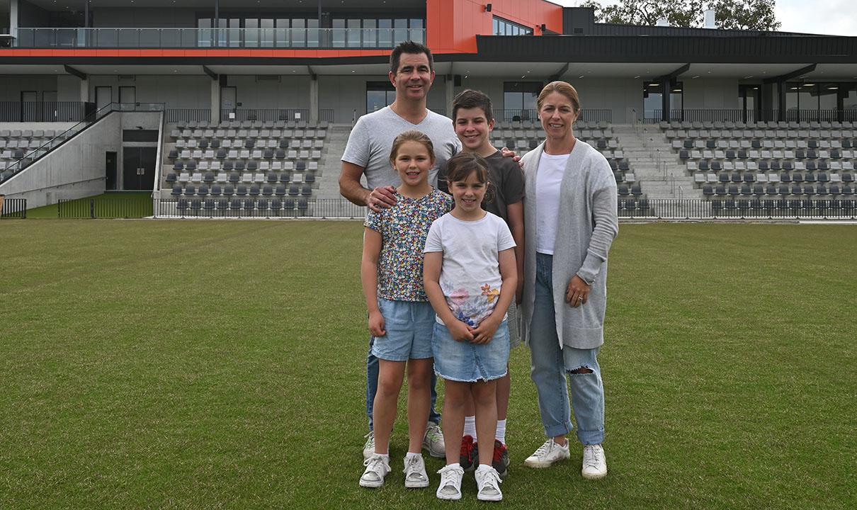 Local family at the Concord Oval Community and Sports Precinct
